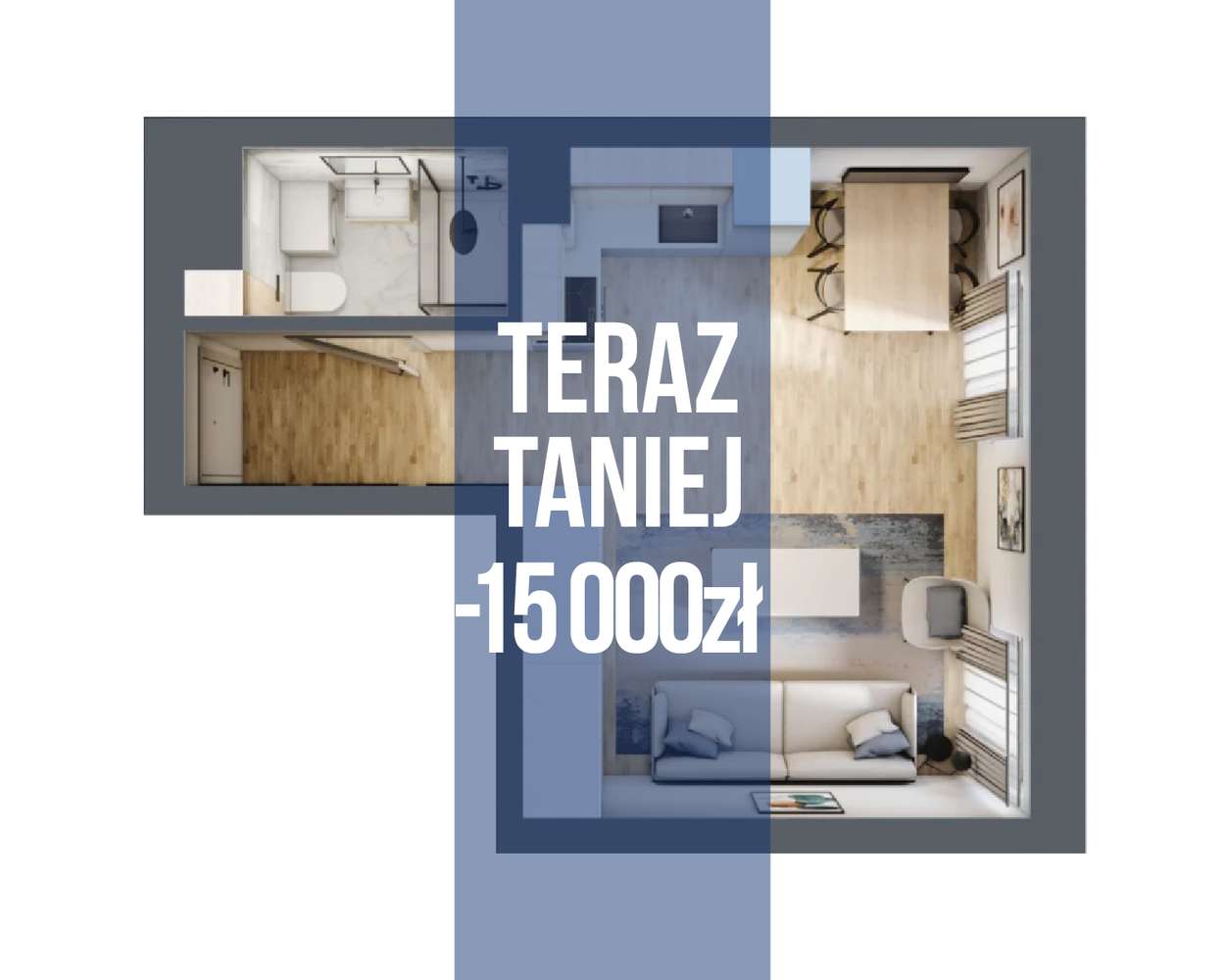 PROMOCJA! -15000zł/ Kawalerka/ Bartodzieje/ Blisko Centrum/ Bez PCC