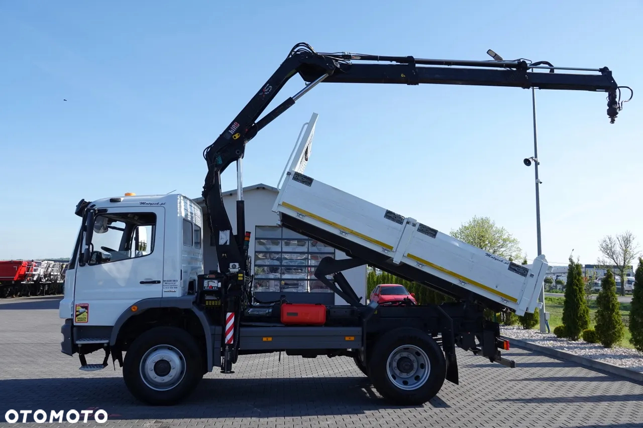 Mercedes-Benz ATEGO 16.24 / 4X4 / WYWROTKA + HDS HIAB 111 BS-2  / PILOT /  ROTATOR /MANUAL - 3