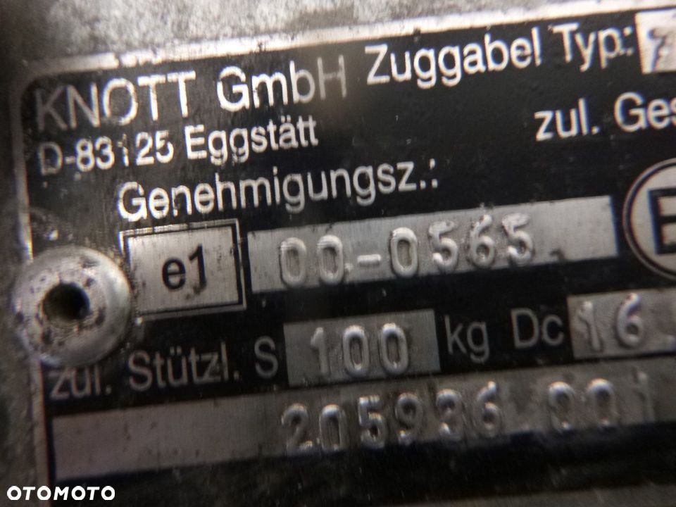 rama przyczepki przyczepy knott zkl-15 zhl-15 - 5