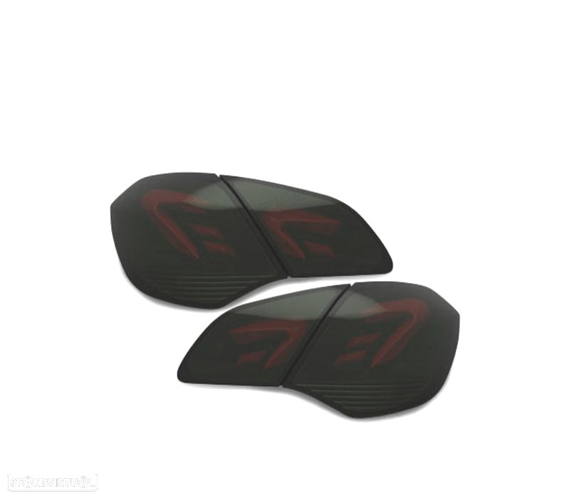 CONJUNTO DE FAROLINS CARDNA PARA OPEL ASTRA J 09-15 VERMELHO FUMADO - 5