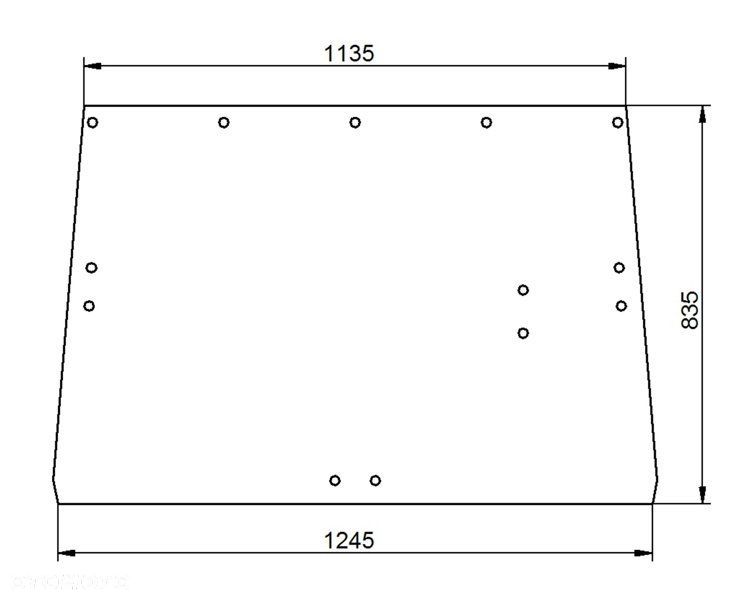 Szyba Szyby JOHN DEERE SG2 TYLNA nr 41 - 2