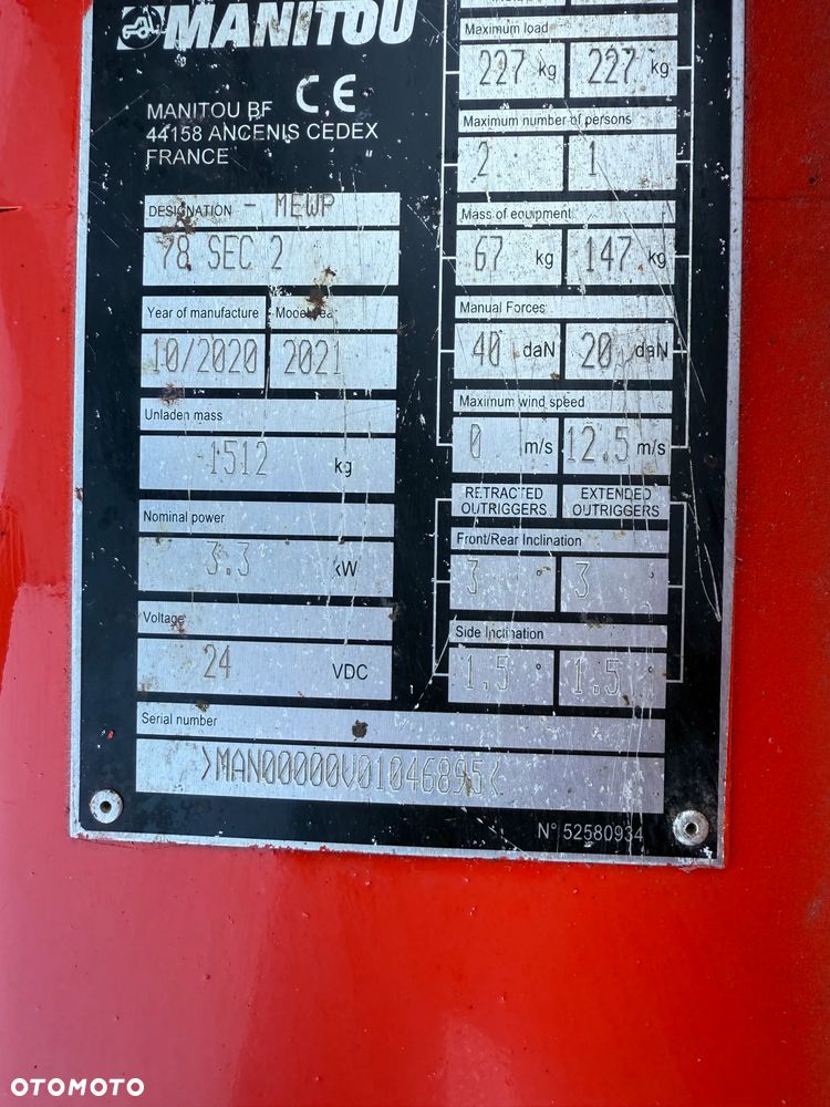 Manitou 78 SEC 2 - 18
