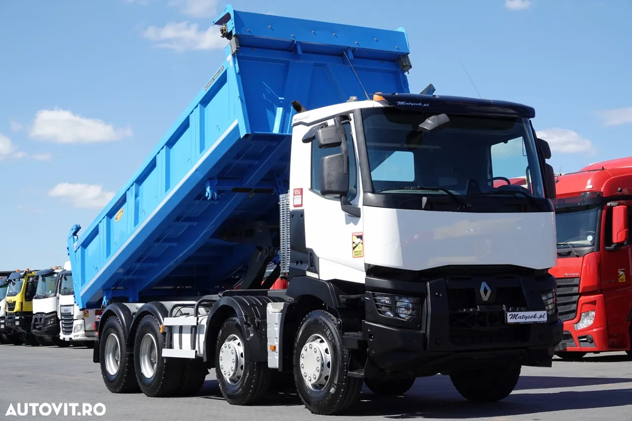 Renault C 460 / 8x4 / BASCULANTE + HIDROBOARD / BORDMATIC / MEILLER KIPPER / EURO 6 - 4