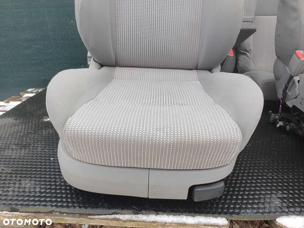 Fotele Fotel Kanapa Welur Jasne Siwe Podlokietnik VW Golf IV 4 3 drzwi komplet - 22