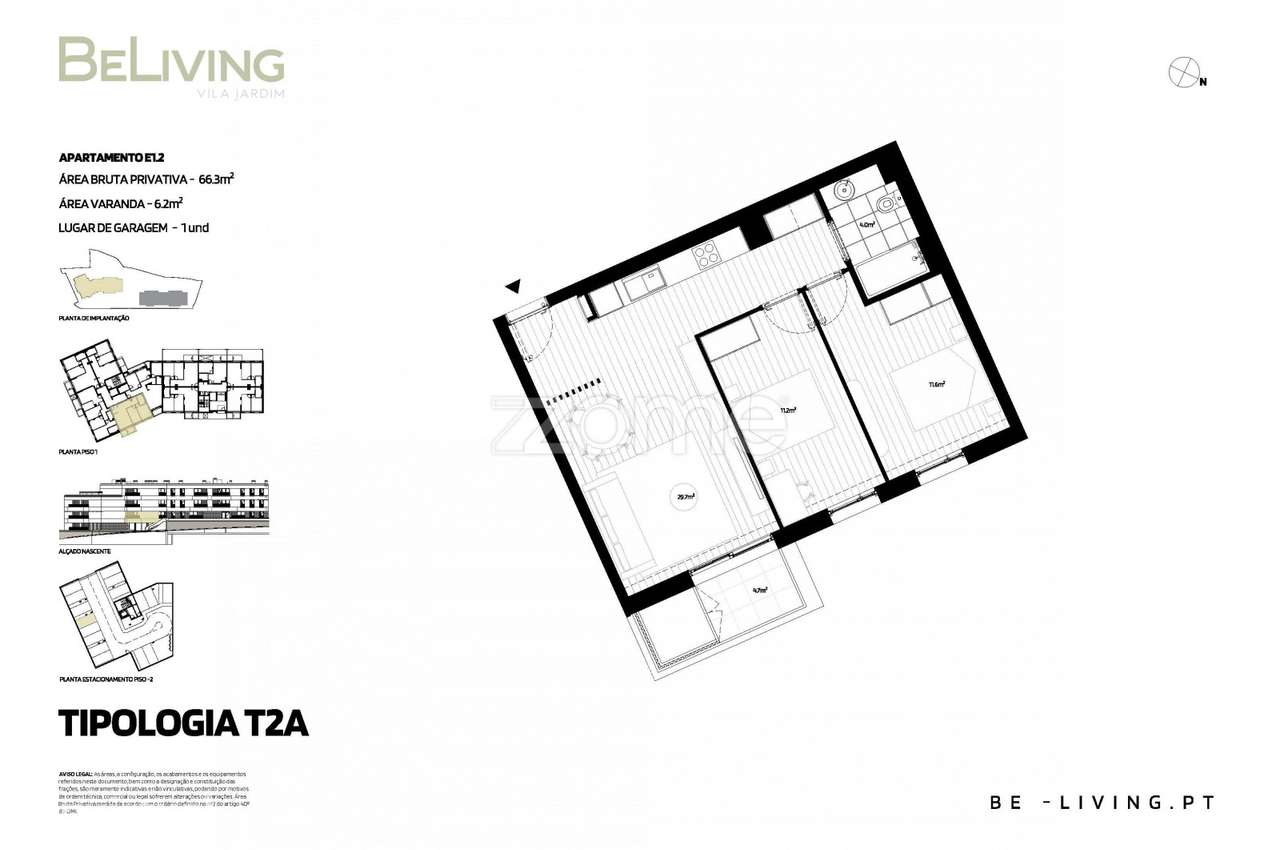 T2 | BeLiving Vila Jardim – Vila das Aves, Santo Tirso
