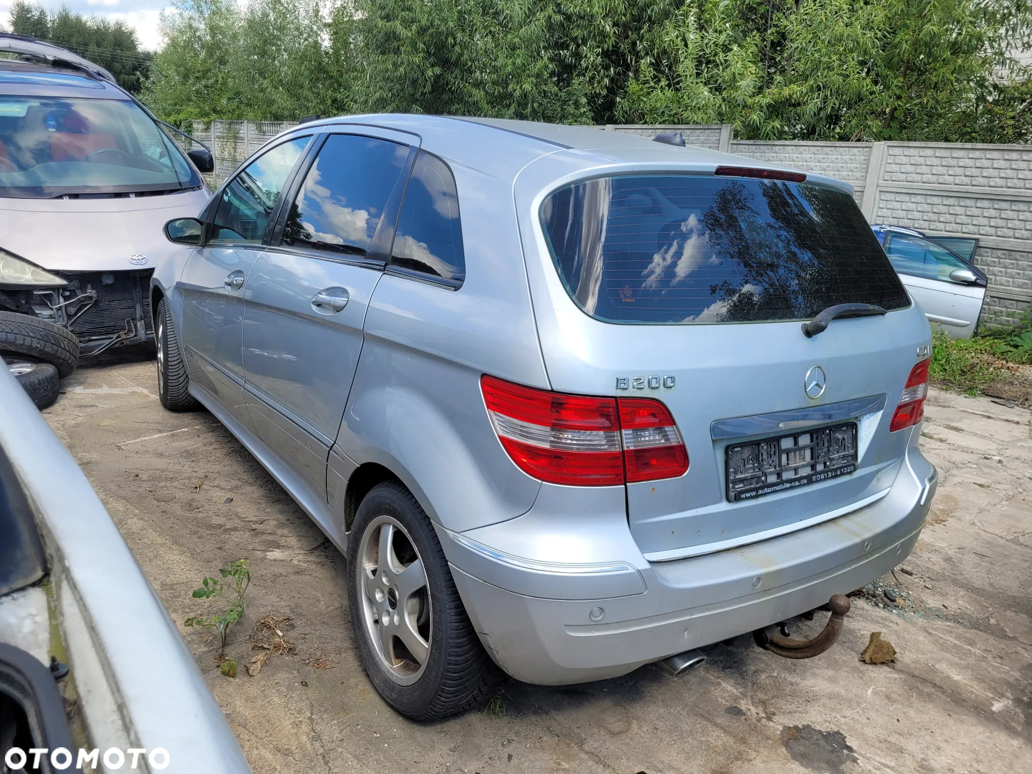 MERCEDES W245 B KLASA 761U maska pokrywa silnika klapa bagażnika zderzak lampa reflektor pas przedni stop lampy - 4