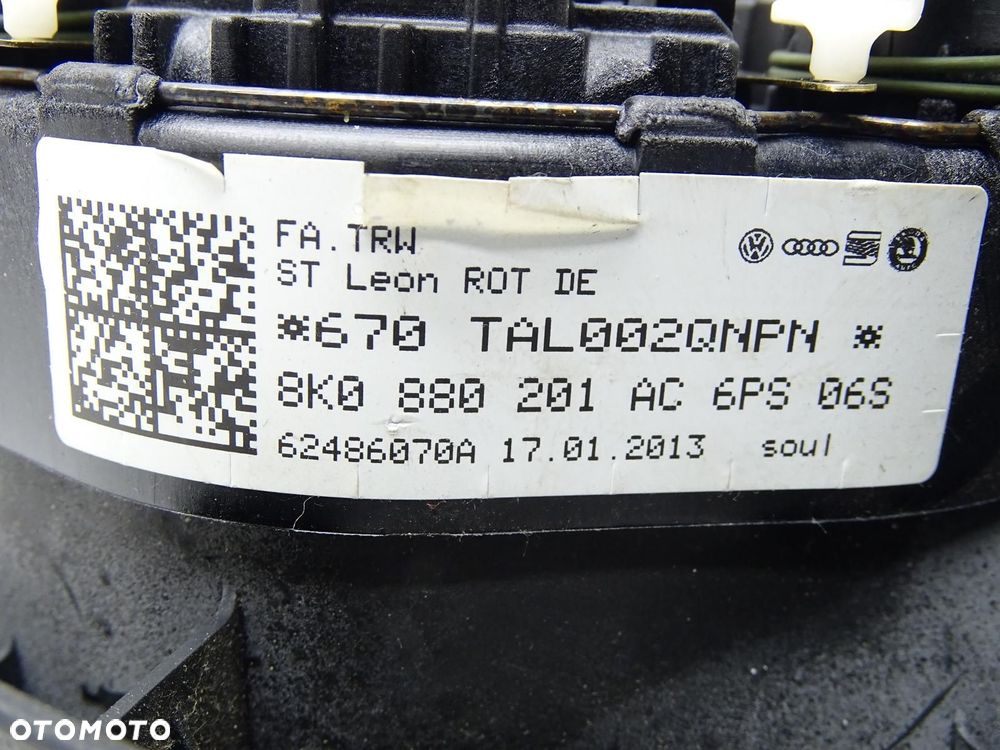 PODUSZKA POWIETRZNA AIRBAG KIEROWCY 8K0880201AC AUDI A4 B8 LIFT - 10