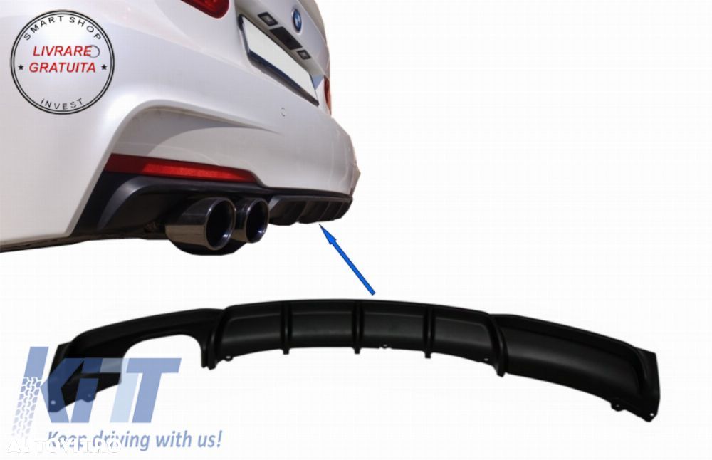 Difuzor Bara Evacuare Stanga BMW Seria 3 F30 F31 (2011-up) M Performance Design- livrare gratuita - 1