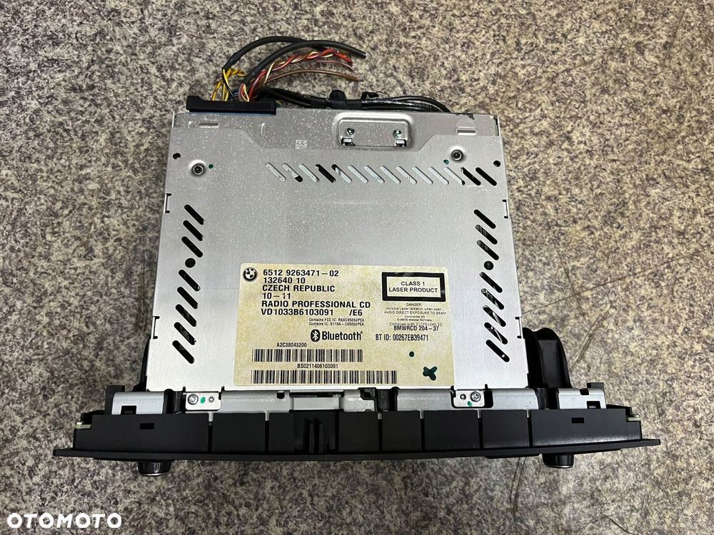 Radio radioodtwarzacz CD PROFESSIONAL BMW E84 X1 ORYGINAL BDB - 3