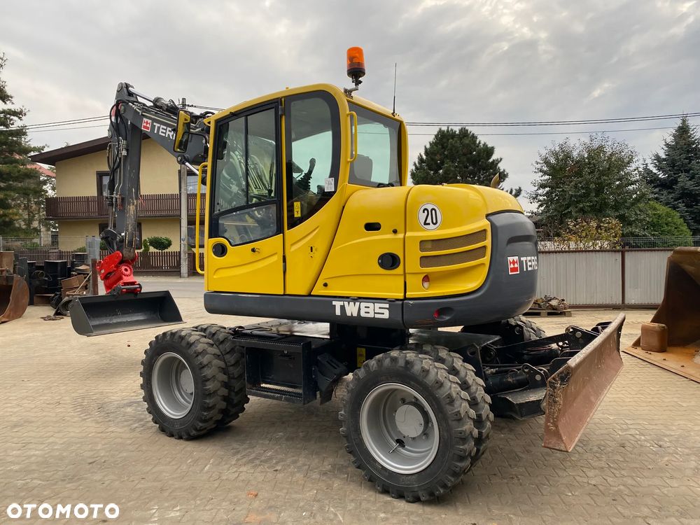 Terex TW85, GŁOWICA POWERTILT, 2 ŁYŻKI, RAMIĘ 3X ŁAMANE, KRÓTKI TYŁ, Z NIEMIEC, SUPER STAN, - 4