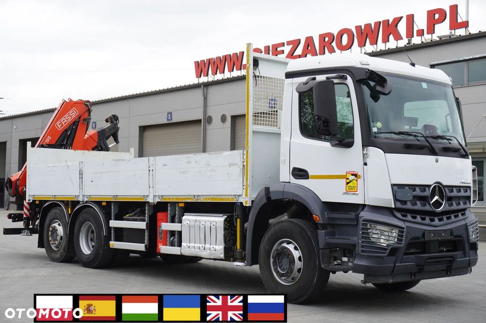 Mercedes-Benz Arocs 2536 6x2 / 200 tys. km / HDS Fassi F195 / Rotator / Pilot / Platforma 17 EPAL - 1