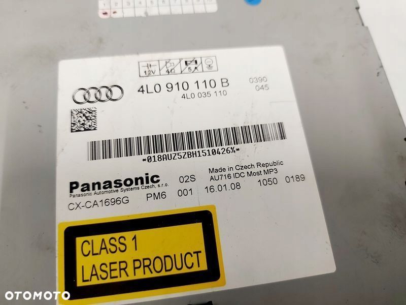 audi q7 4l zmieniarka płyt cd 4l0910110b - 5