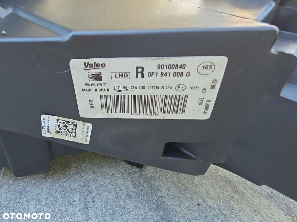 SEAT CUPRA LEON 3 III 5F1 LIFT Lampa prawa przód Full Led 5F1941008G - 10