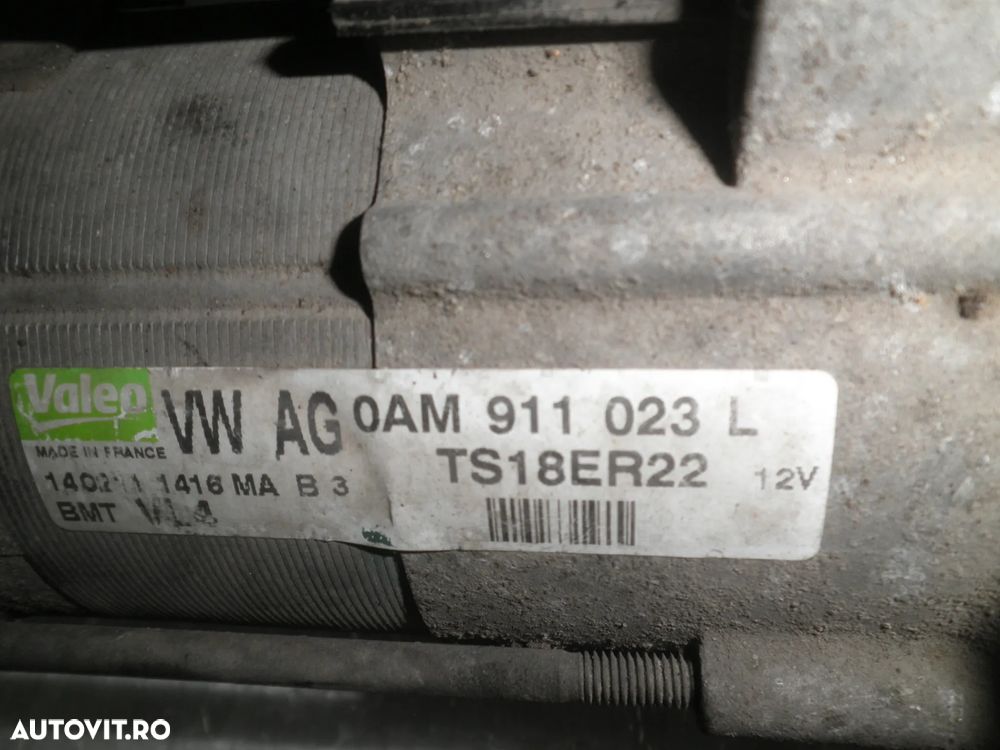 Electromotor VW Golf 6, Polo 6R, Seat , Skoda, 1.6 TDI 0AM911023L - 3
