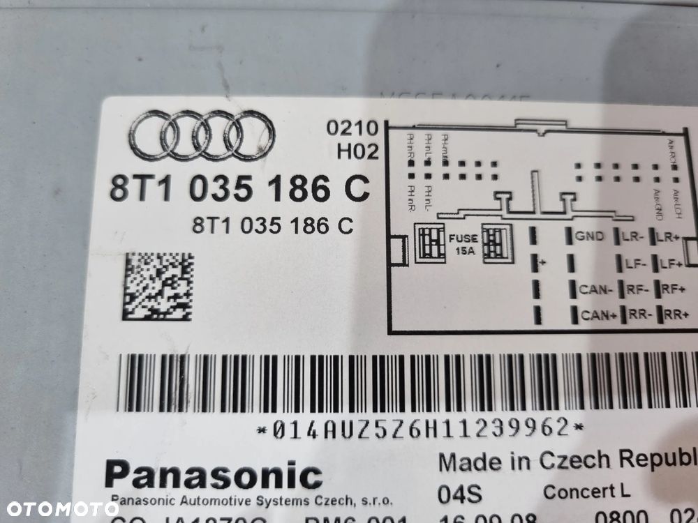 AUDI A4 B8 A5 8T RADIO CD CONCERT 8T1035186C - 5