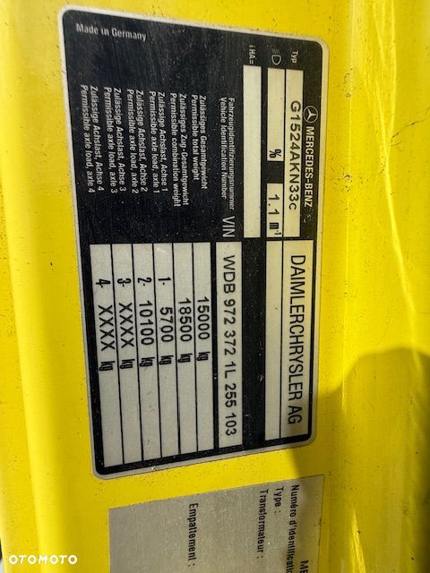 Mercedes-Benz ATEGO 1524 4x4 hakowiec resor manual - 5