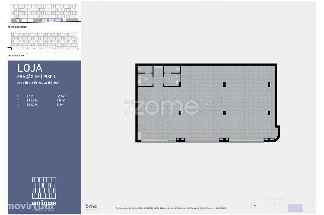 Loja comercial com 188 m2 no Unique - Padrão da Légua, Matosinhos - Grande imagem: 4/9