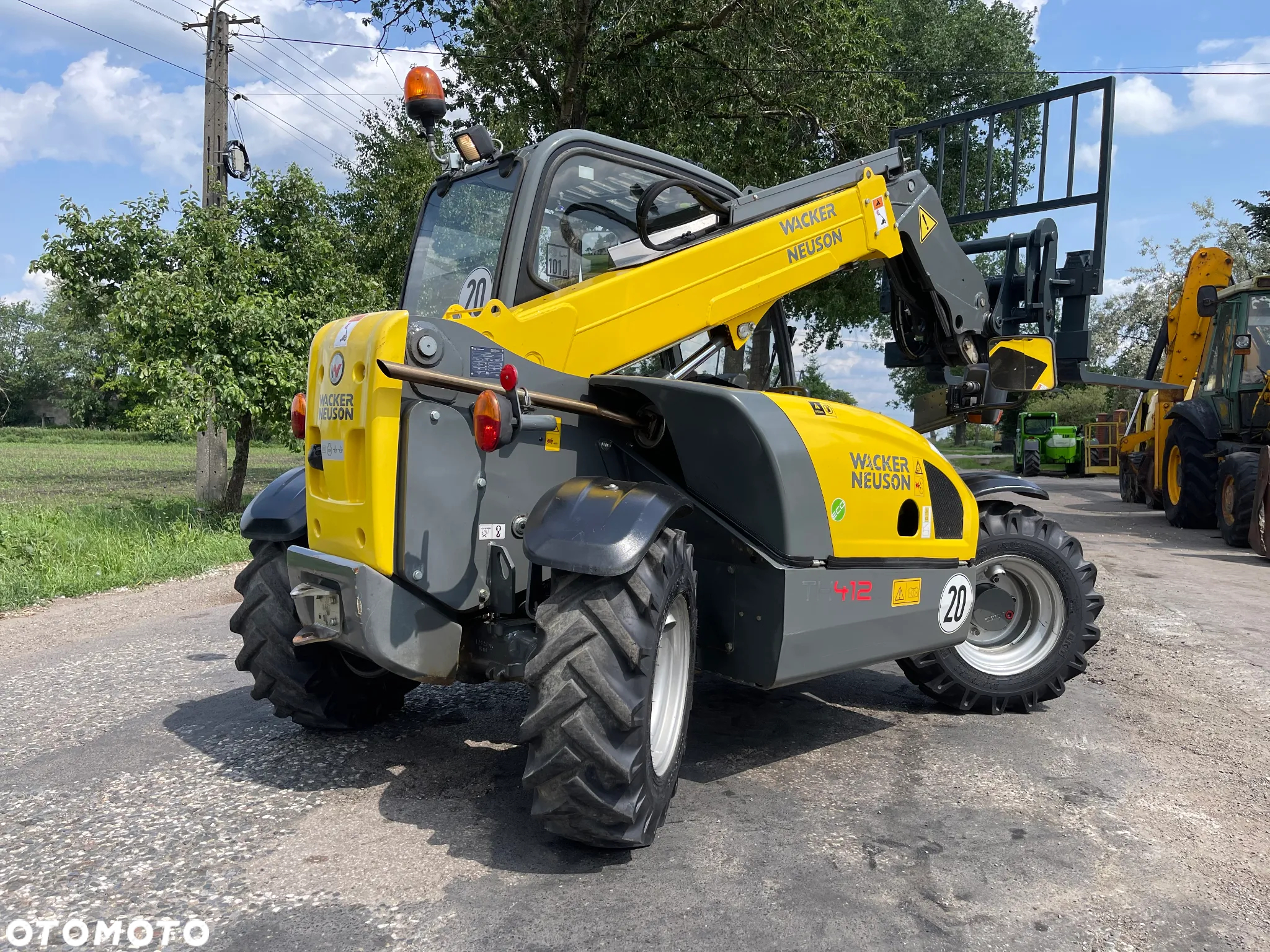 Wacker Neuson Ładowarka teleskopowa Wacker Neuson TH 412 Rok 2019 Jak nowa Szeroka 1.50 M BRUTTO Kompaktowa - 4