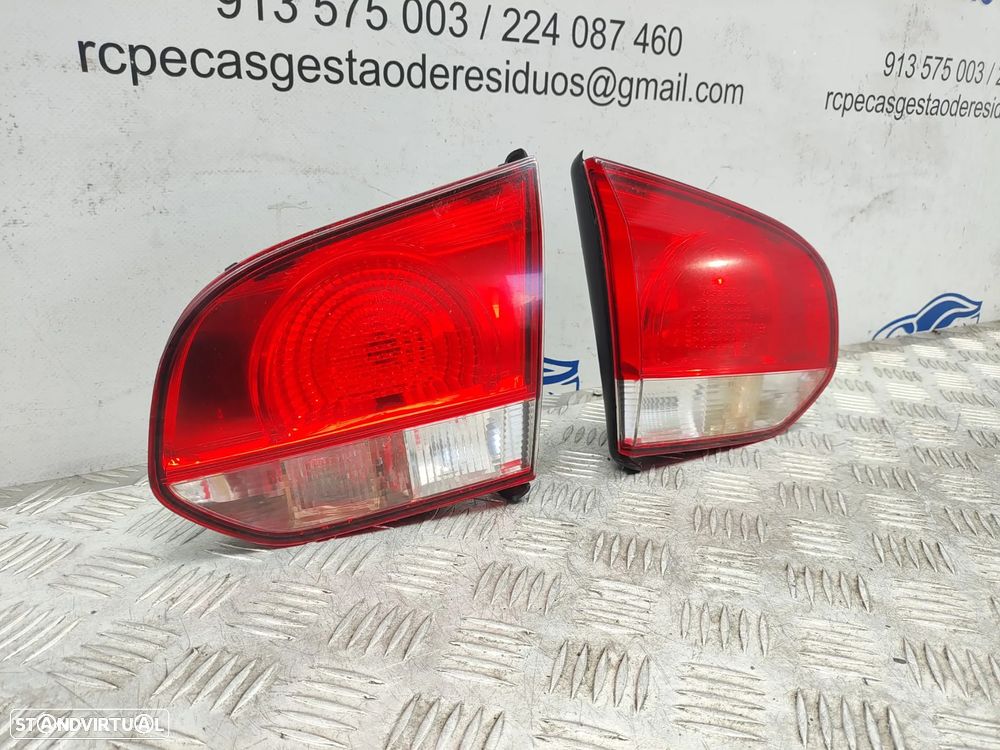 Farolins de mala direito esquerdo originais VW Volkswagen Golf 6 VI 5K Carro de 2008 a 2013 - 4