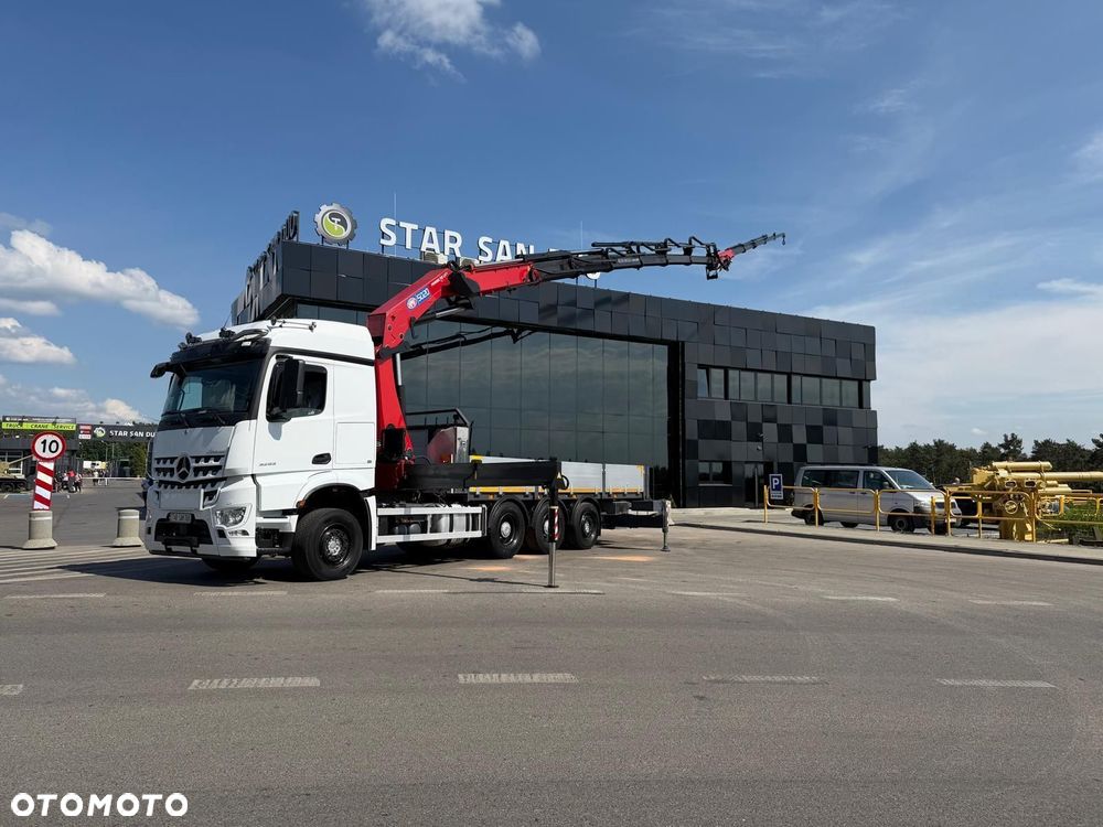 Mercedes-Benz AROCS 3253 8x4 HMF 5020 Fly Jib HDS Żuraw Crane Kran - 5