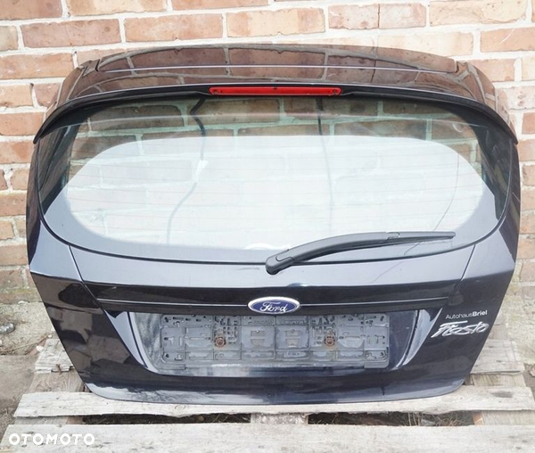 Tylna klapa bagażnika Ford Fiesta MK7 lakier D9 czarna 3-drzwiowa
