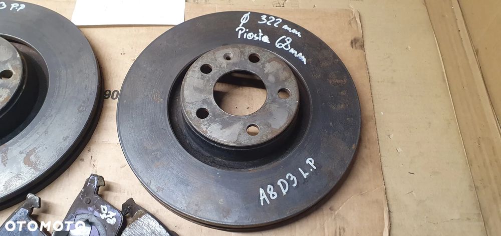 Tarcze hamulcowe przód przednie klocki Audi A8 D3 3.0 TDI 320mm - 3