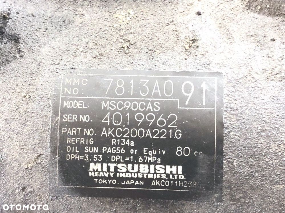 SPRĘŻARKA KLIMATYZACJI  PEUGEOT 4007 (VU_, VV_) 2007 - 2013 2.2 HDi 115 kW [156 KM] olej napędowy - 4