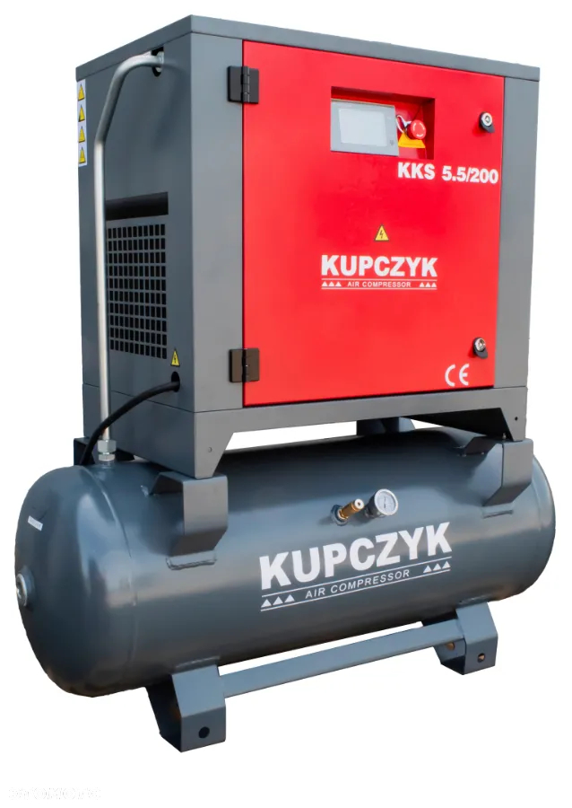 Kompresor śrubowy Kupczyk KKS 5,5/200 450 l/min 400v Dostawa 0 zł - 4
