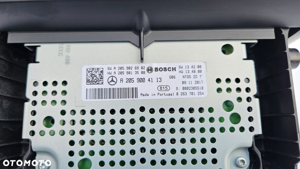 Mercedes GLC 253 C Klasa W205 Ekran Wyświetlacz nawigacji Monitor A2059004113 - 7