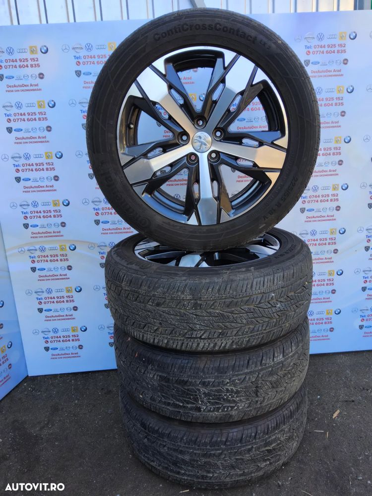 Jante aliaj Peugeot 3008 R18 308 508 5008 Citroen c4 c5 jante cu anvelope 225/55/r18 continental - 9