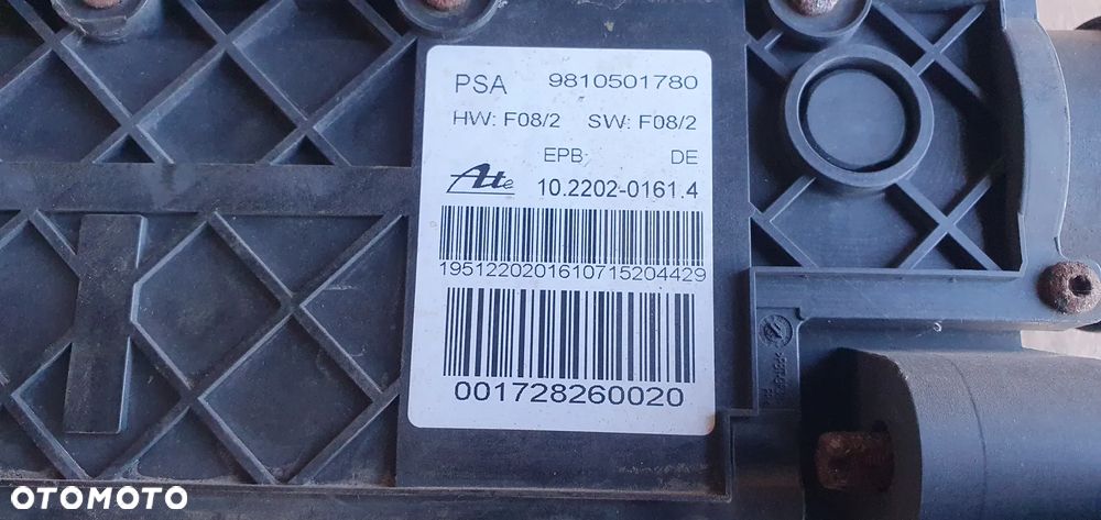 Hamulec ręczny elektryczny moduł hamulca Peugeot 508 I Lift 1.6 HDI EHDI 9810501780 - 10