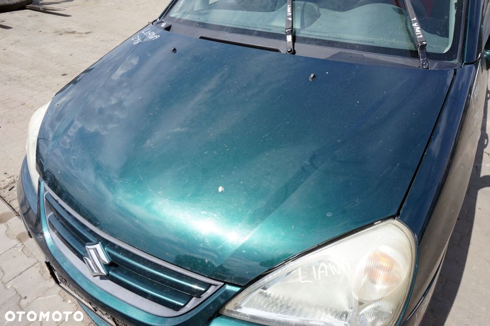 MASKA ZDERZAK BŁOTNIKI LAMPY LIANA  ZY6  SUZUKI 2001-2010 ZIELONY PRZÓD KOMPLETNY - 3