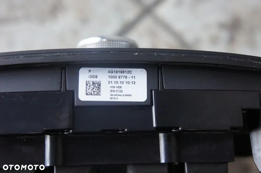 NR 157 Panel sterowania radiem mmi AUDI A6 4G0, A7 4G1919612C - 4