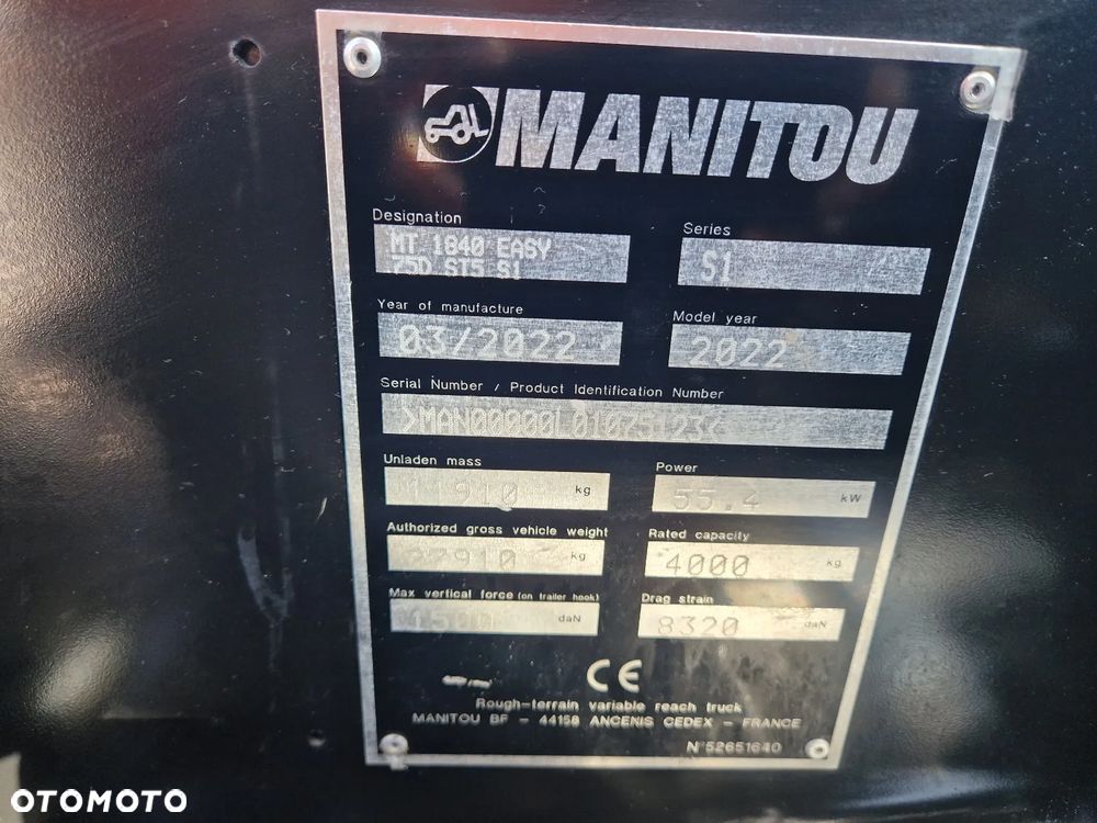 Manitou MT 1840 jak JCB 540-170 G120 - 10