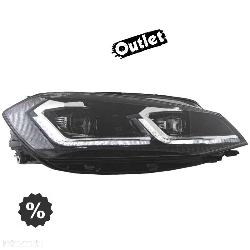 R012847C1 FAROL ESQ FULL LED DINÂMICO VOLKSWAGEN VW GOLF 7.5 17-19 LOOK R LINE - 9
