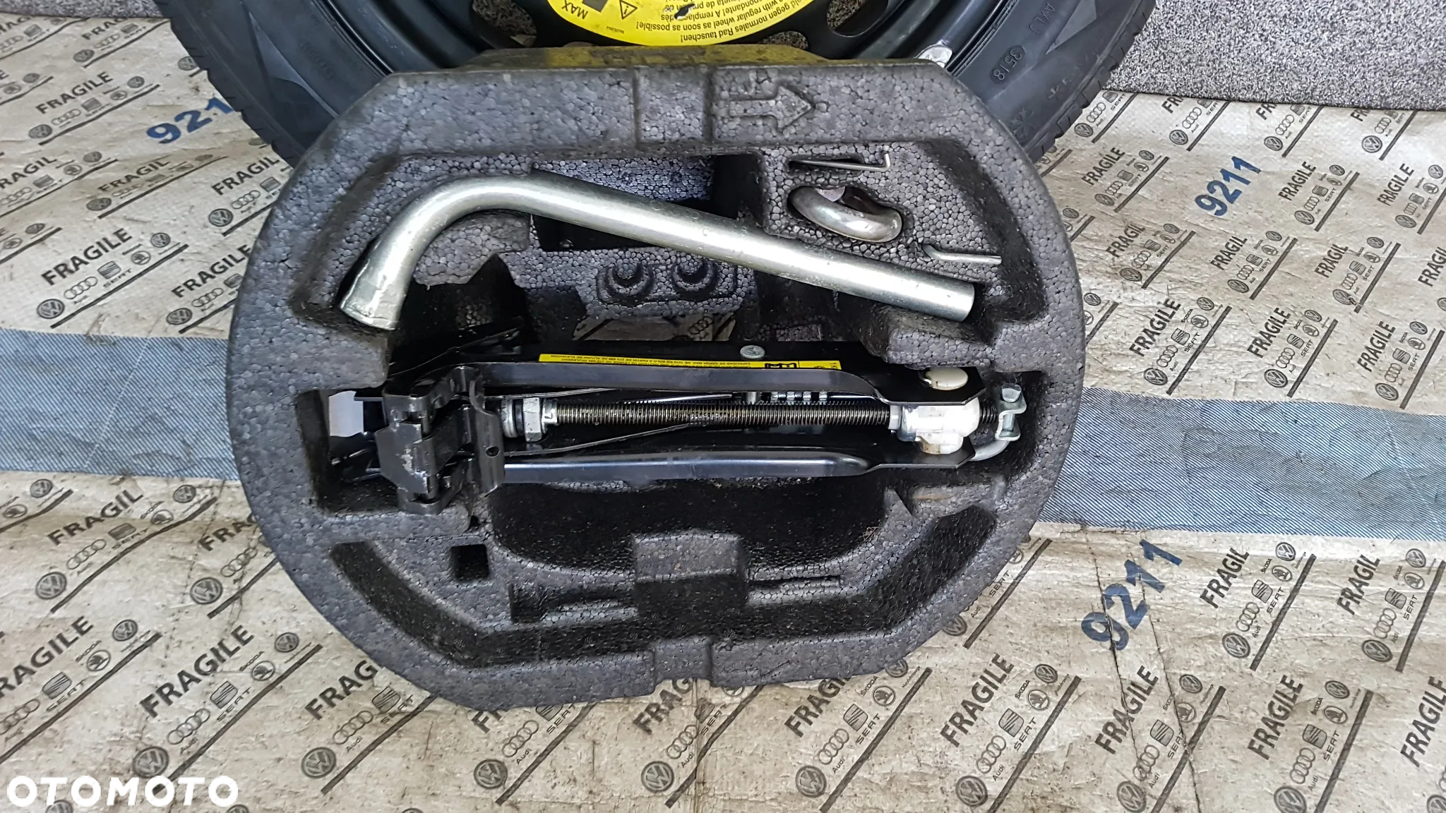 KOŁO ZAPASOWE ZESTAW VW PASSAT B5 B7 B8 TOURAN CADDY AUDI A4 SKODA OCTAVIA 5X112 7JX16 ET45 205/55R16 - 5
