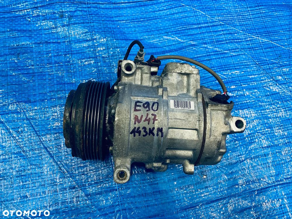 SPRĘŻARKA KOMPRESOR POMPA KLIMATYZACJI KLIMY BMW E60 E61 E81 E84 E87 E88 E90 E91 1.8D 2.0D * N47 * ; 6987862 ORYGINAŁ - 7