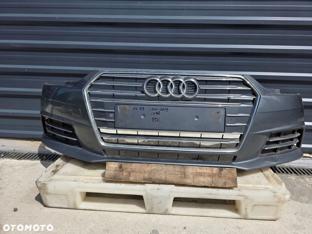 ZDERZAK PRZÓD AUDI A4 B9 2016-2019 ZWYKŁY LX7R PDC KOMPLETNY ! - 2