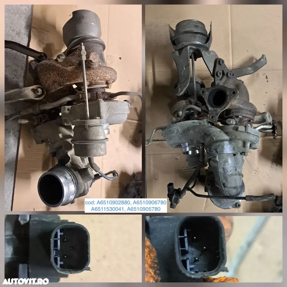 Anexe motor mercedes Turbina turbo electromotor compresor pompa de apa carcasa filtru aer galerie admisie clapeta acceleratie mercedes w204 2007-2014 w212 2009-2015 w639 180cdi 220cdi 250cdi - 2