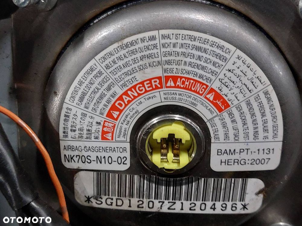 ZESTAW POSTRZAŁOWY KOKPIT DESKA MODUŁ PAS PODUSZKI NISSAN X-TRAIL II T31 - 9