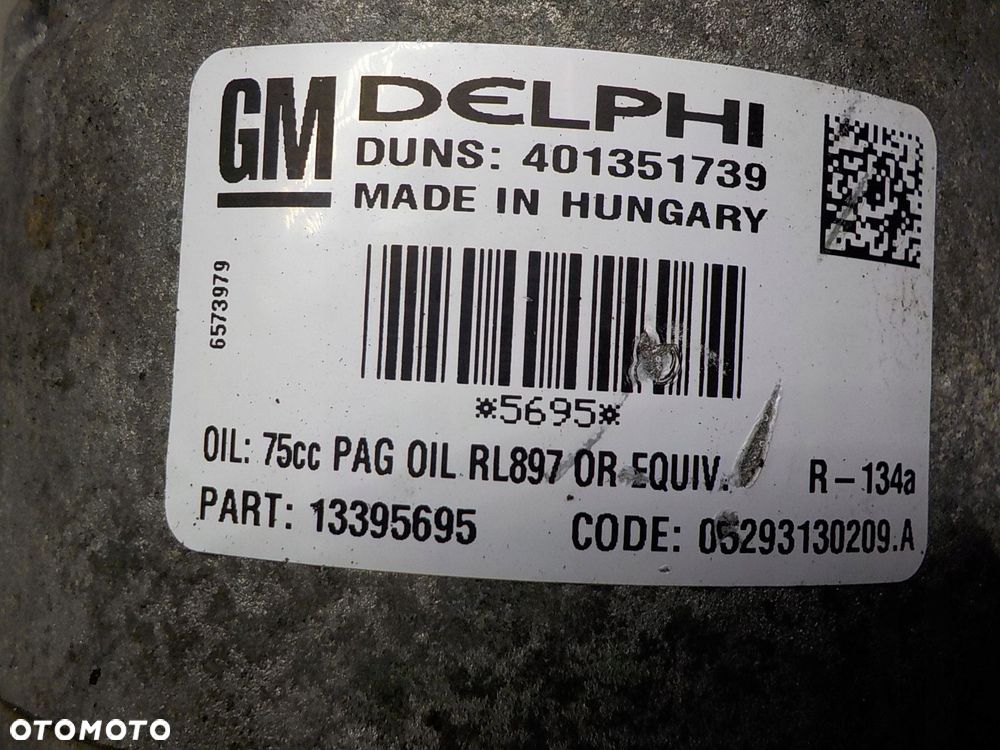 OPEL MERIVA B 1.4 B SPRĘŻARKA KLIMATYZACJI 401351739 13395695 - 2