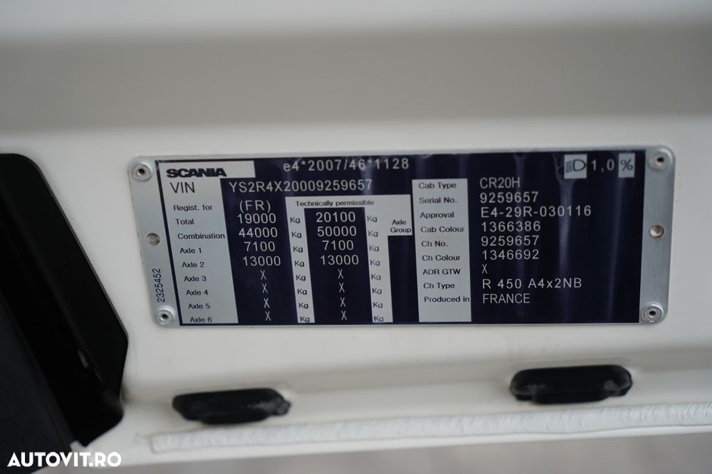 Scania R 450 / RETARDER / HIDRAULICĂ / COMPLET AIRMATIC - 38