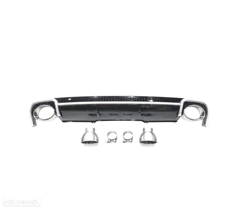 DIFUSOR TRASEIRO AUDI A4 B9 16- LOOK RS4 - 2