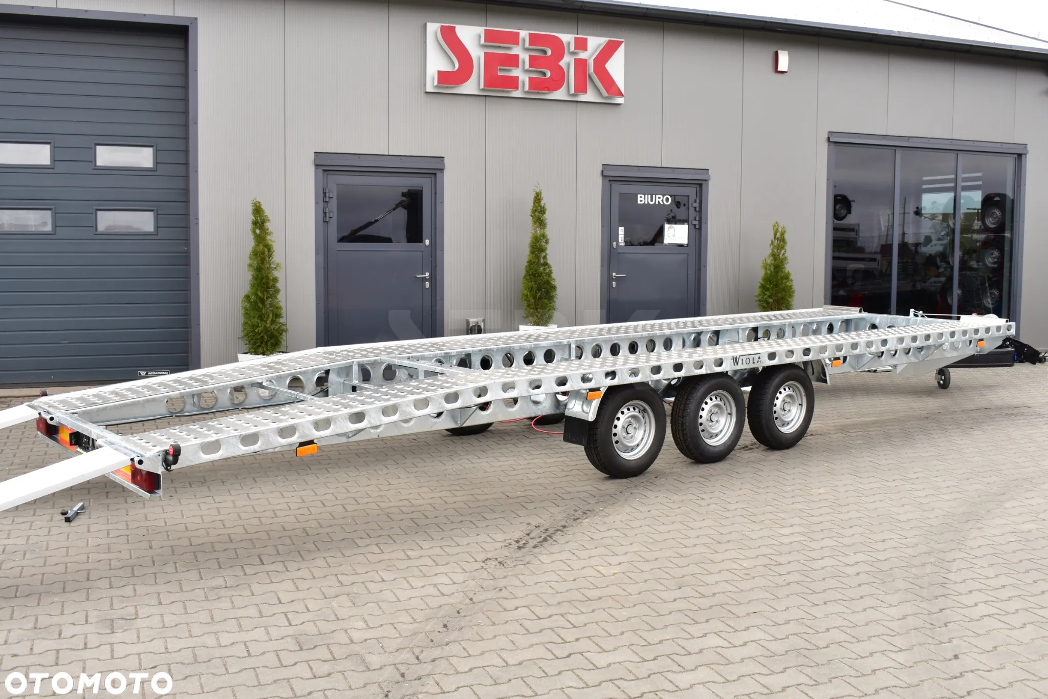 Wiola SUPER LEKKA LAWETA NA DWA AUTA DMC. 3500 KG. - 11