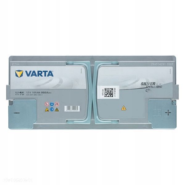 Akumulator Varta AGM H15 12V 105Ah 920A L6 StartStop P - 29,4 kg - 3