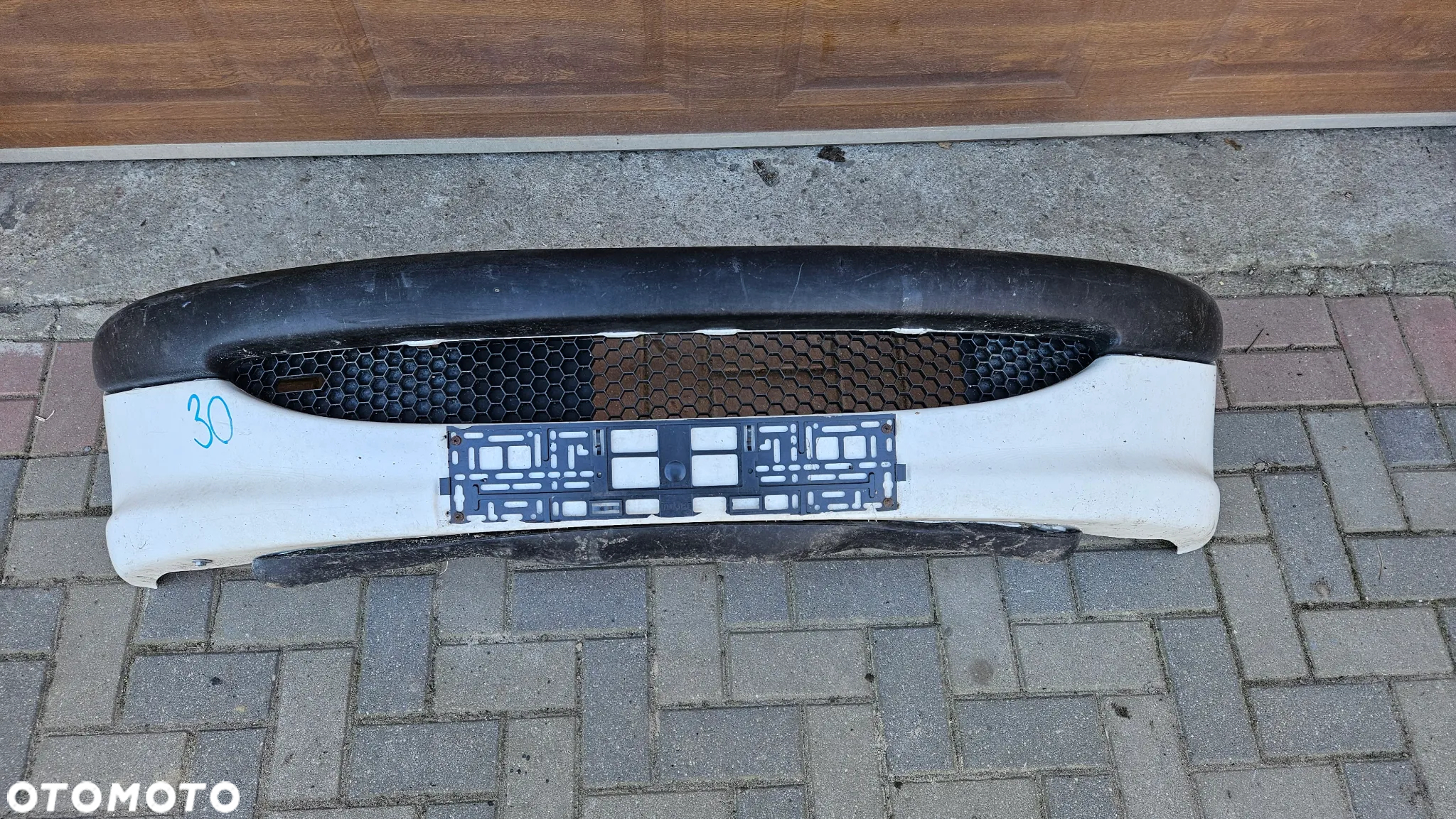 Peugeot 206 2002 2003 Kompletny zderzak przód Zderzak przedni kolor biały EWP EWPA - 2