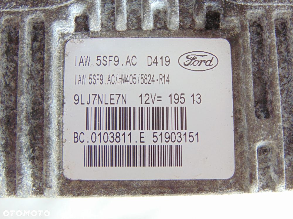 Komputer sterownik silnika IAW5SF9.AC 51903151 Ford Ka II 1.2 benzyna 08-16r - 2
