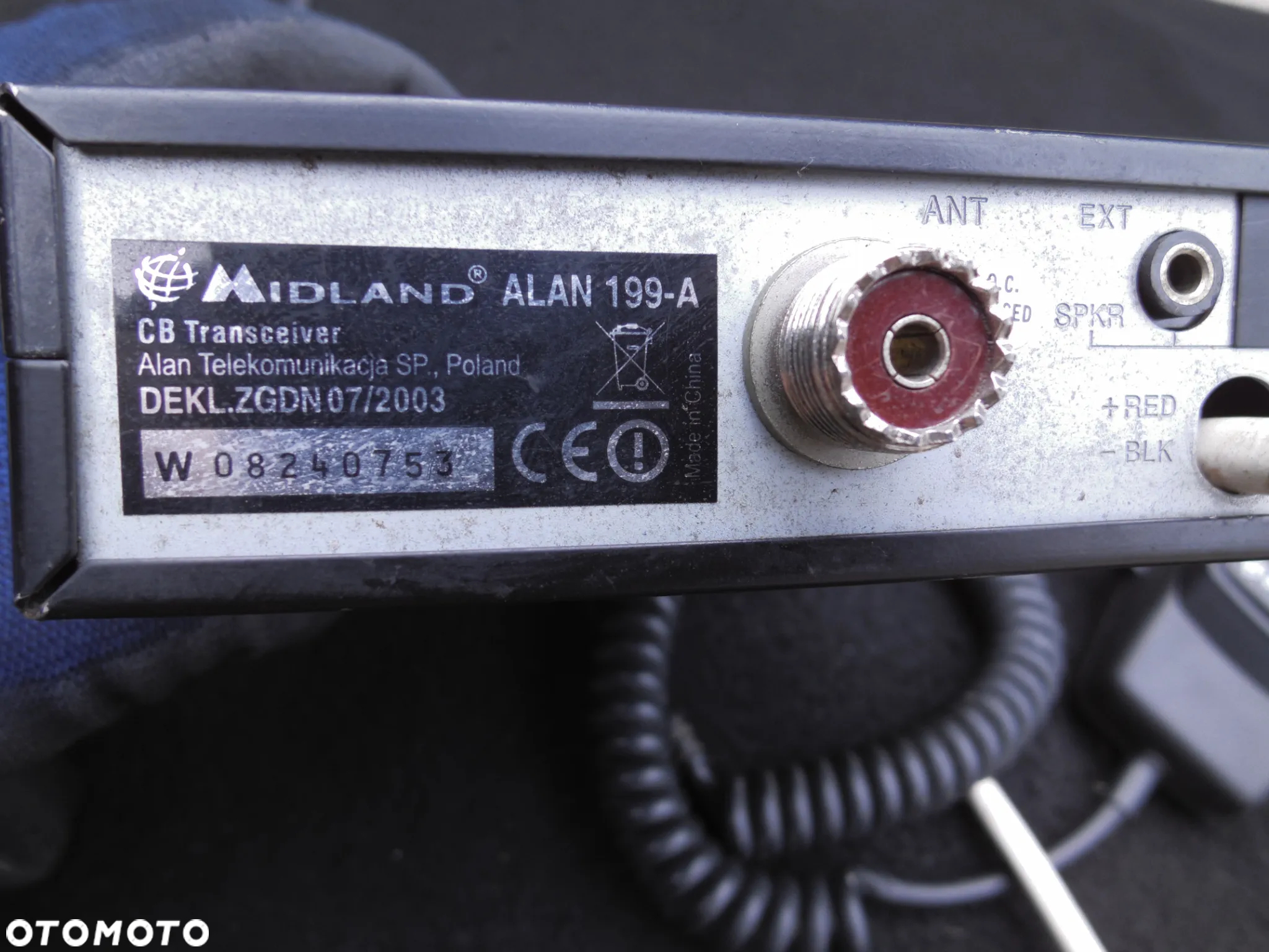 CB RADIO MIDLAND ALAN 199-A + ANTENA - 4