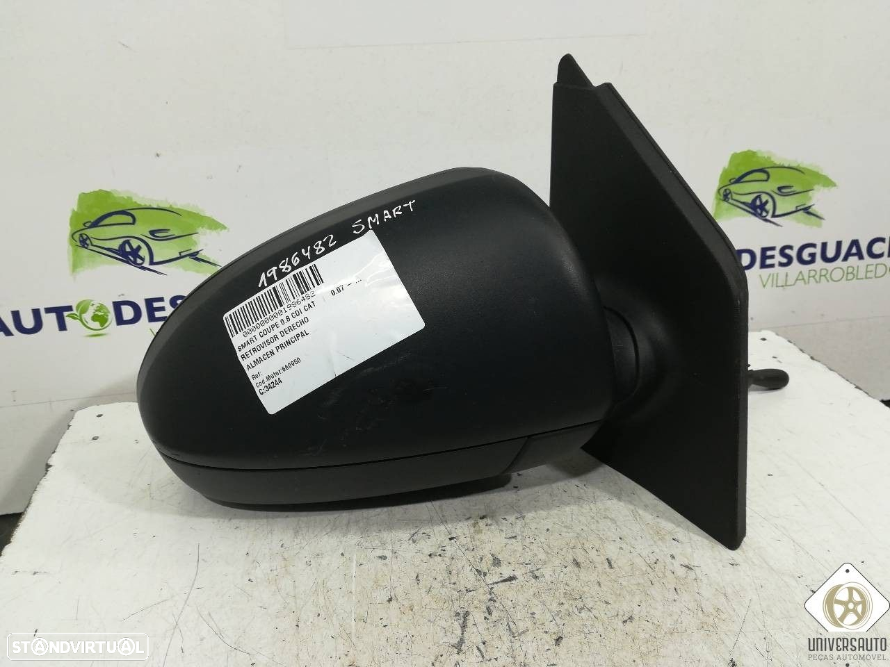 ESPELHO RETROVISOR DIREITO SMART FORTWO COUPÉ 2008 - 2