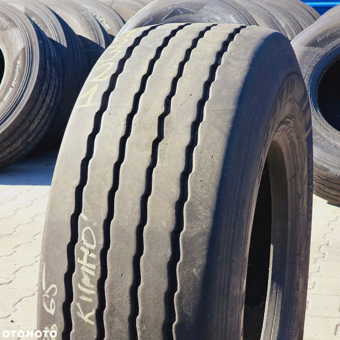 385/65R22,5 KUMHO KXT10 11mm 2020rok OPONA UŻYWANA NACZEPOWA T5321 - 2